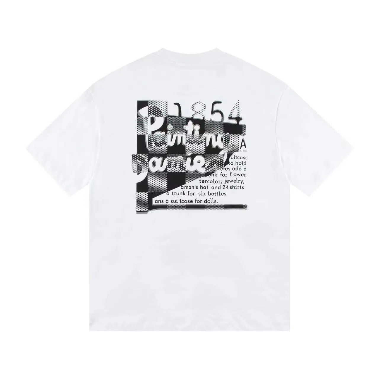 🅿️150 Style: 2026 new Louis Vuitton short-sleeved T-shirt Material: High version 300g double yarn combed cotton Size: S～XL Color: black white Style number: H022